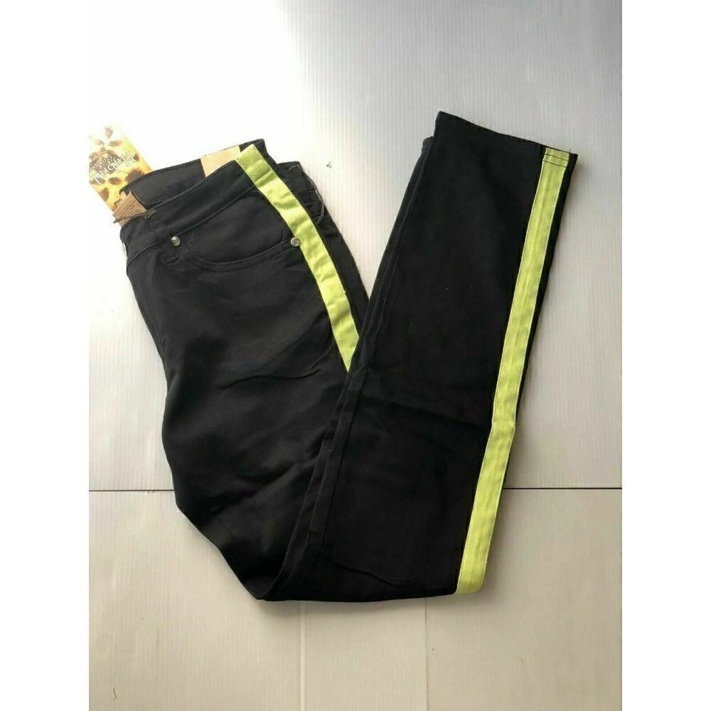 Hybrid & Company Womens Denim Side Stripe Jeans - Picture 3 of 8
